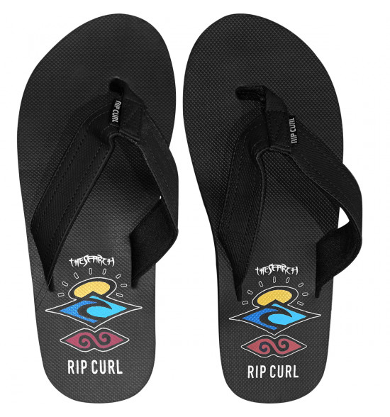 Chinelo Rip Curl Ripper Black Red Blue