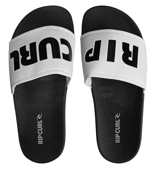 Chinelo Rip Curl Slide RC Corp Black White