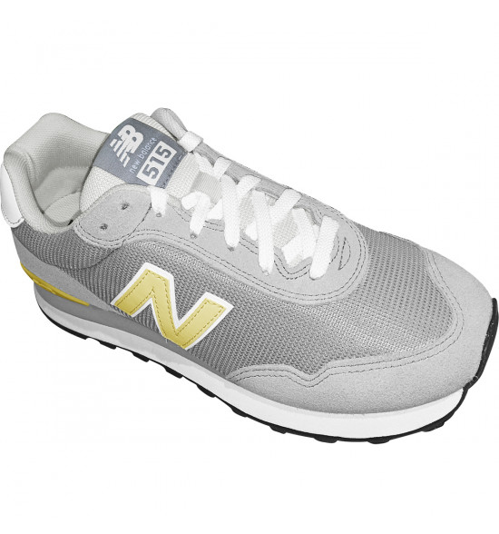 Tênis New Balance 515 v2 Cinza com Amarelo Claro