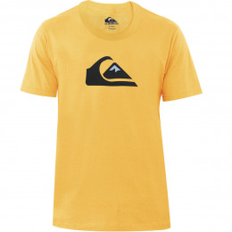 Camiseta Quiksilver Comp Logo Collors Amarelo Claro 2.0